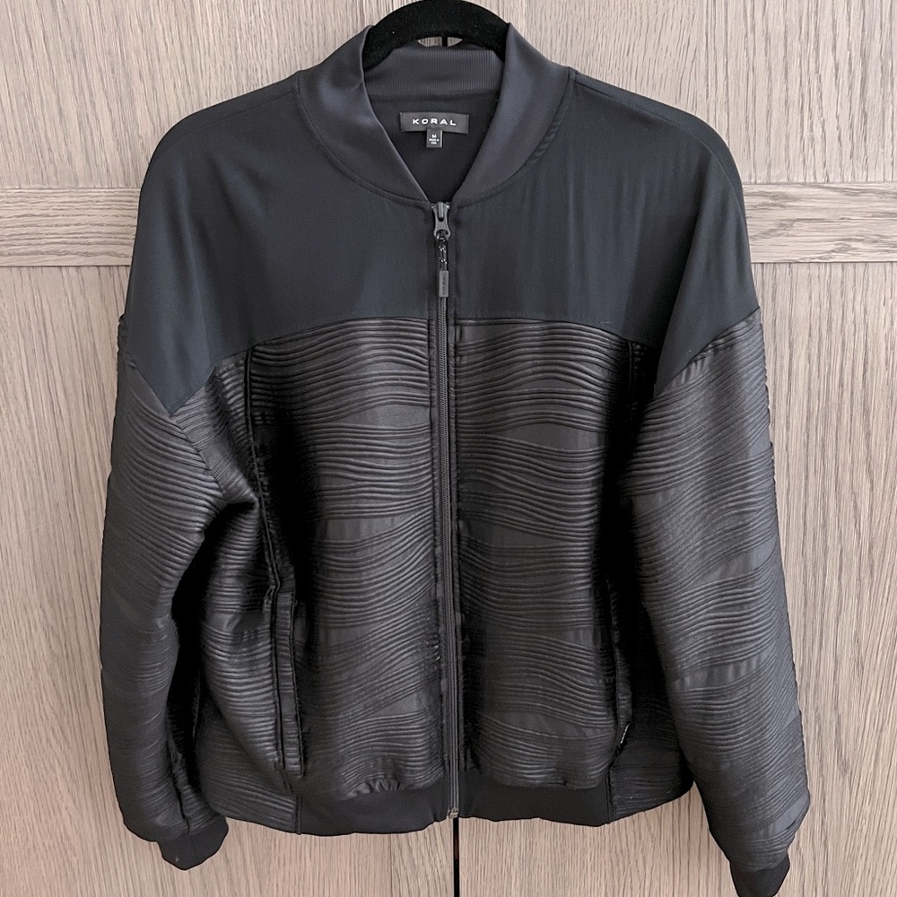Koral Mesh Panel Bomber Jacket